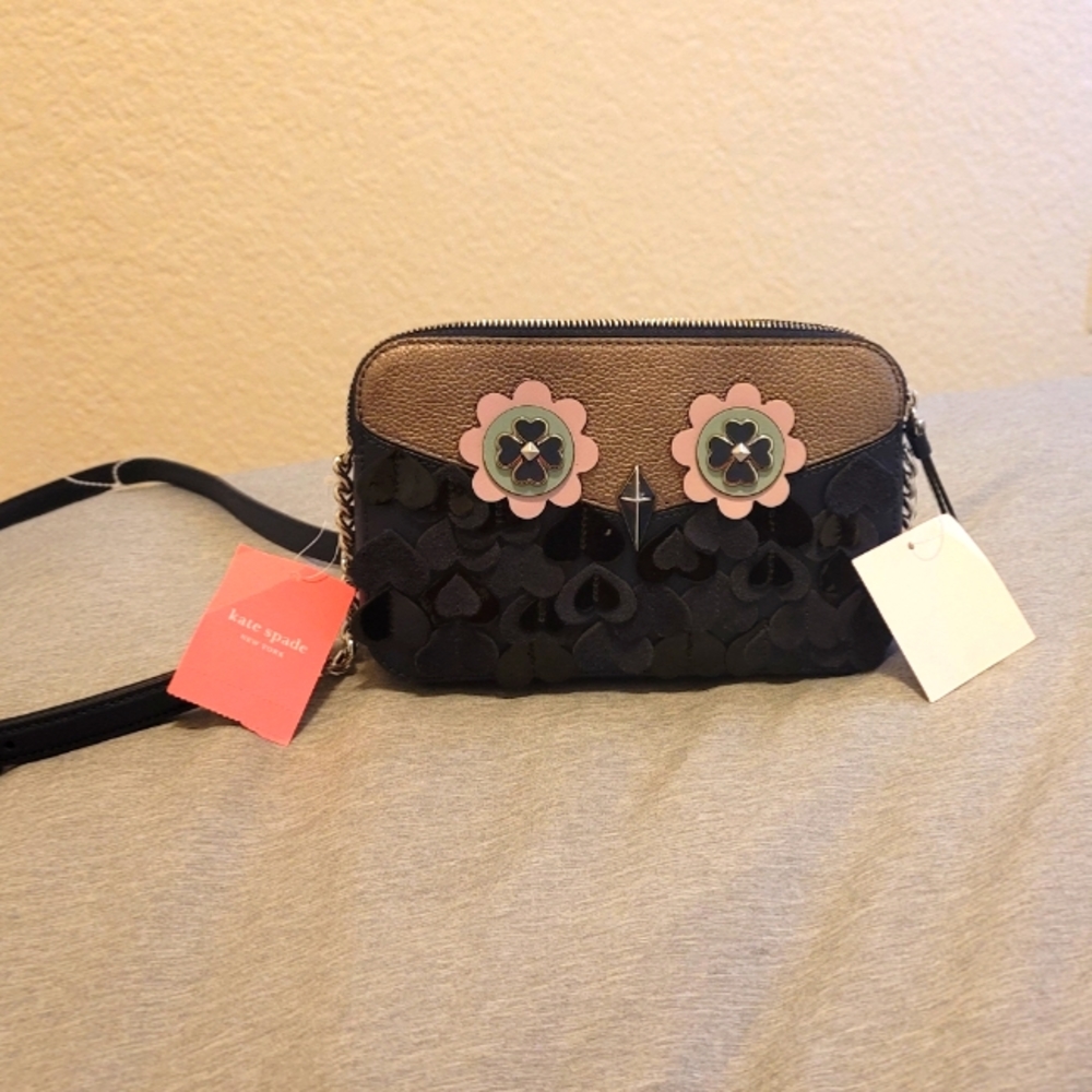 Kate spade camera crossbody bag, owl